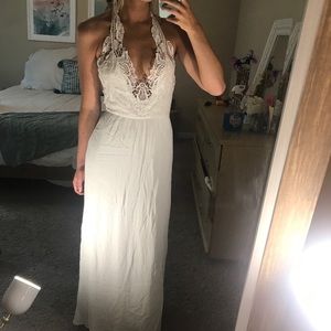White Lace Maxi Dress